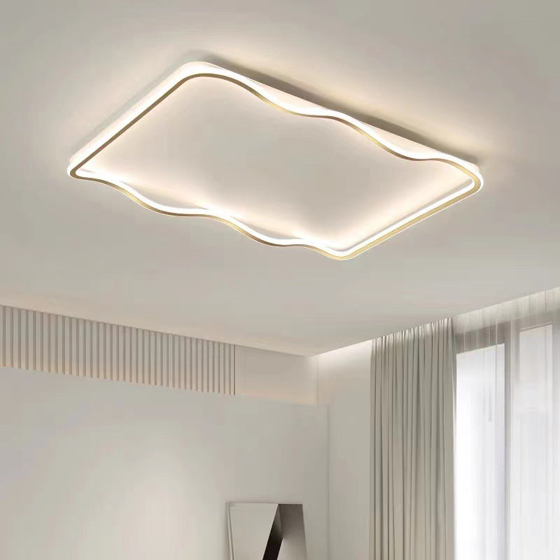 Plafonnier LED en forme de géométrie, en acrylique moderne, 2 lumières, montage encastré pour le salon