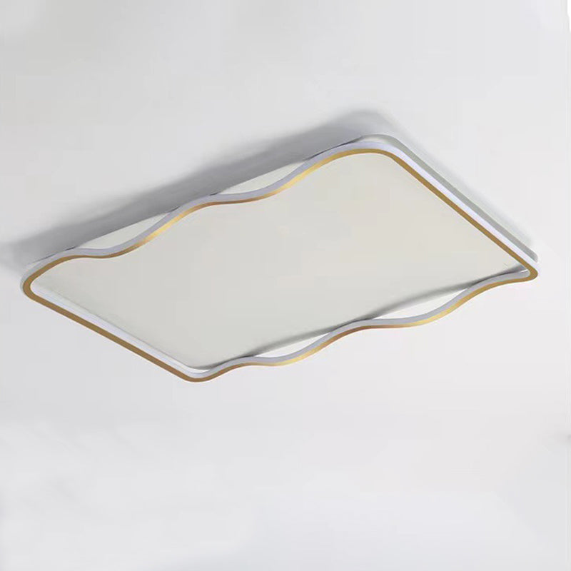 Plafonnier LED en forme de géométrie, en acrylique moderne, 2 lumières, montage encastré pour le salon