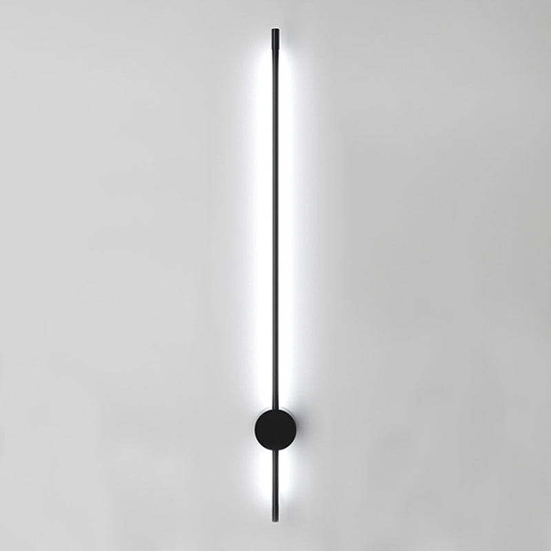 Estilo moderno Luces de apliques de pared lineal 1 Light Wall Lighting Accesors en negro