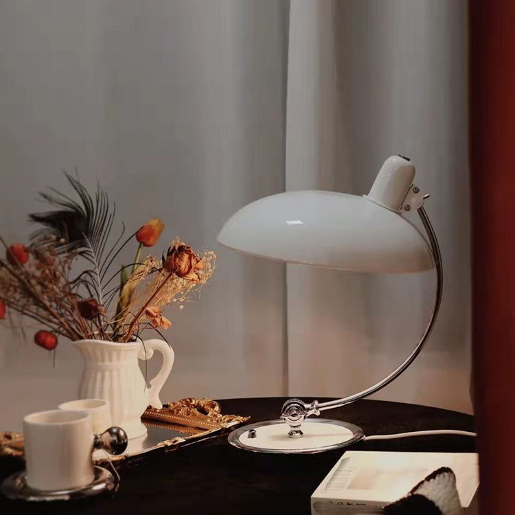 Dome Wire Adjustable Table Lamp Modern Metal Single Light Table Lamps for Bedroom