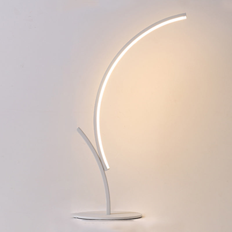 Lineal 1 mesa de luz luz lámparas de mesa de mesa de metal contemporáneas para dormitorio