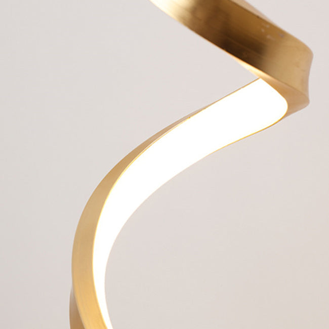 Linear 1 Light Table Lamp Contemporary Metal Nightstand Lamps for Bedroom