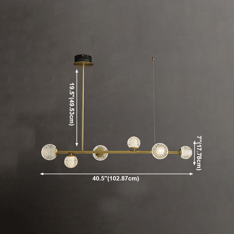 Multi -light sferische tak hangende lichten moderne stijl glas hangende verlichting