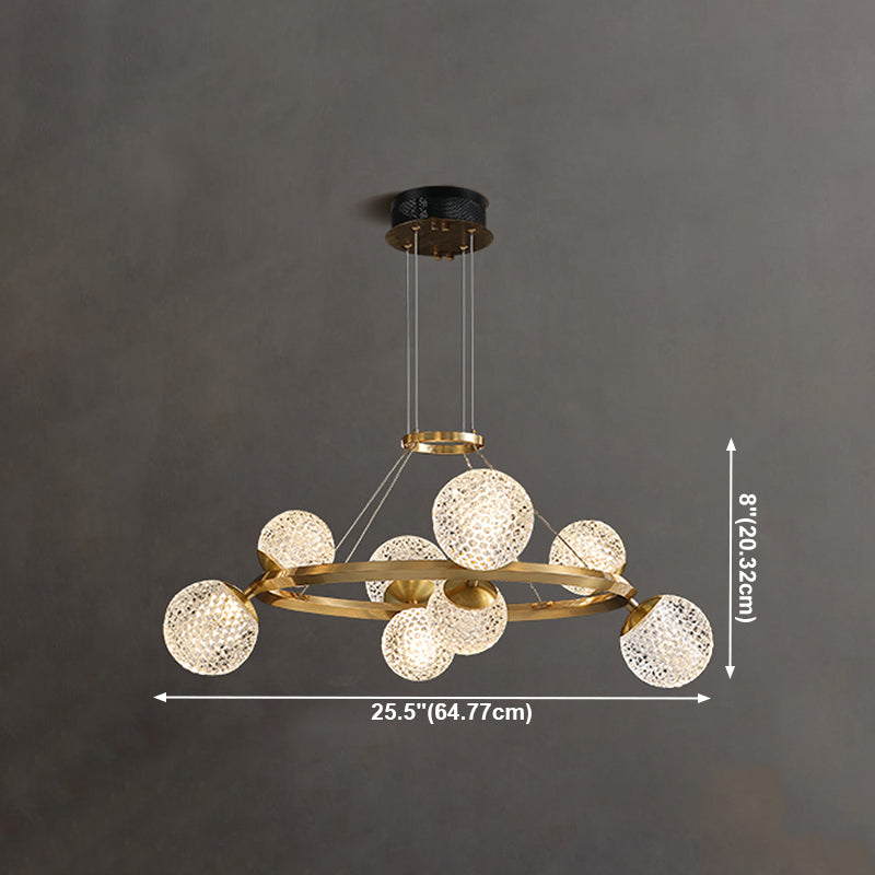 Multi -light sferische tak hangende lichten moderne stijl glas hangende verlichting