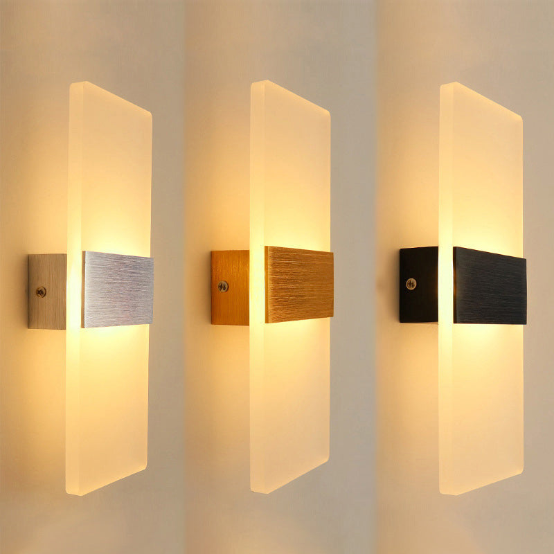 Modern Style Geometric Wall Sconce Lights Metal 1 Light Wall Lighting Fixtures