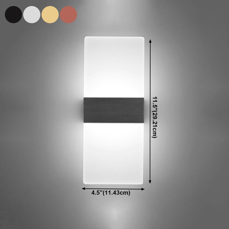 Modern Style Geometric Wall Sconce Lights Metal 1 Light Wall Lighting Fixtures