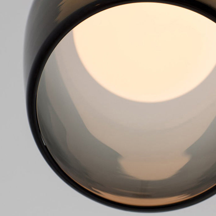 Moderne creatieve geometrische hangende lamp smeedijzeren binnenhanglamp met glazen schaduw