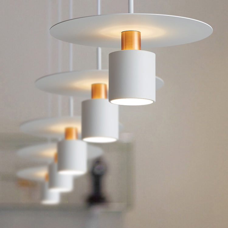 Smeedijzeren hanglamp in moderne artistieke stijl cilindrische binnenhangende lamp