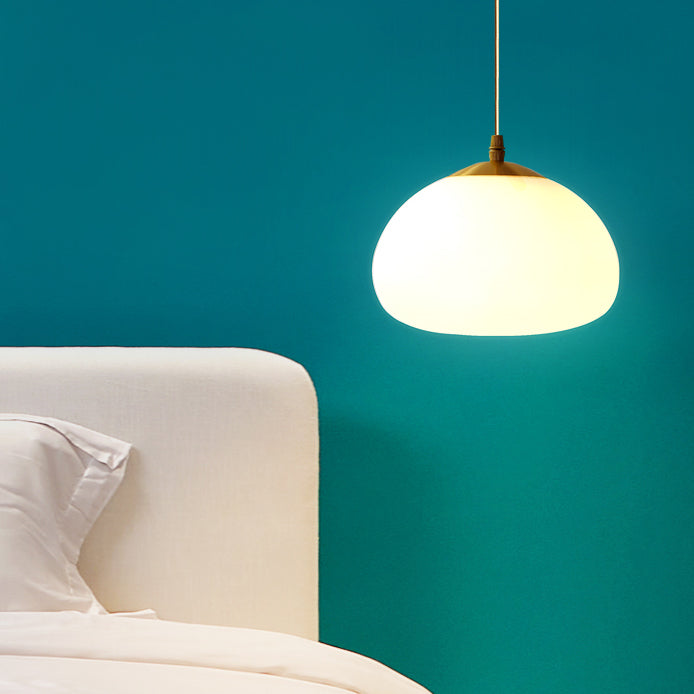 Glaswolkenschatten Hängende Lichter moderner Stil 1 Kopfhänge -Halterung für Schlafzimmer