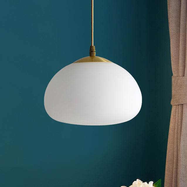 Glaswolkenschatten Hängende Lichter moderner Stil 1 Kopfhänge -Halterung für Schlafzimmer