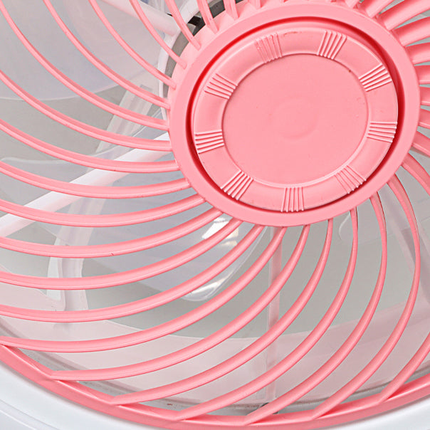 Modern Style Round Ceiling Fans Metal One Light Ceiling Light Fixture