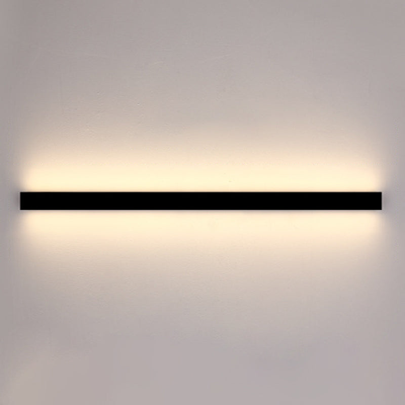 Estilo moderno Luces de apliques de pared lineal Metal 1 Ideas de iluminación de pared de luz