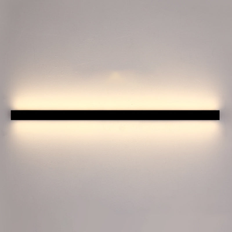 Estilo moderno Luces de apliques de pared lineal Metal 1 Ideas de iluminación de pared de luz