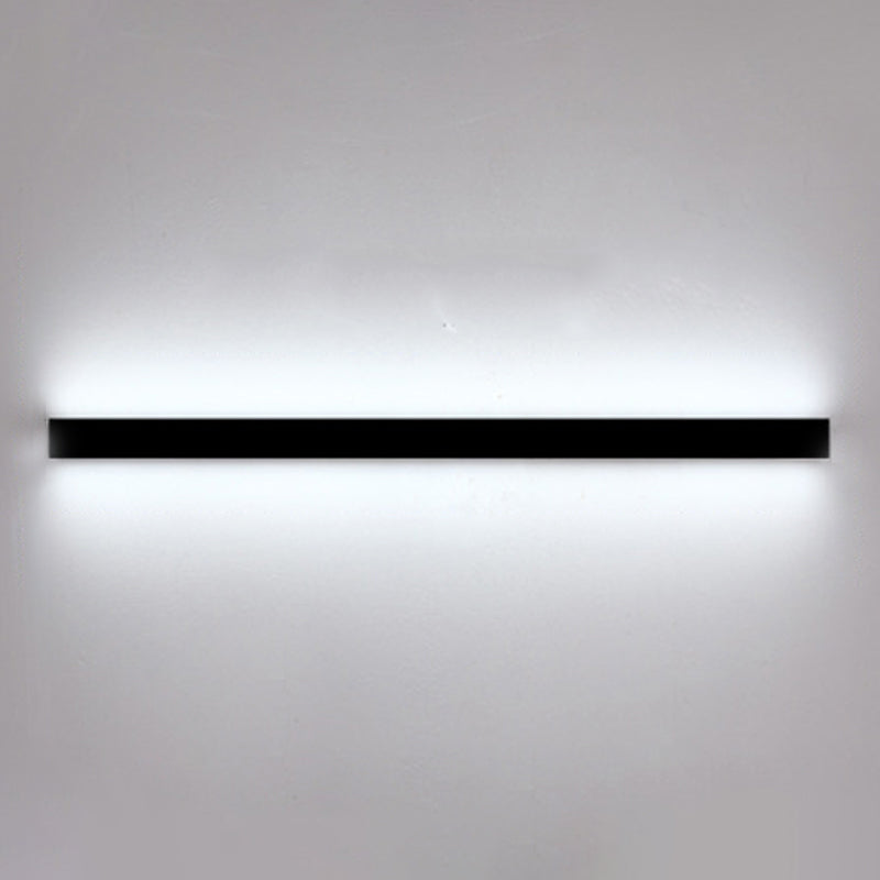 Estilo moderno Luces de apliques de pared lineal Metal 1 Ideas de iluminación de pared de luz
