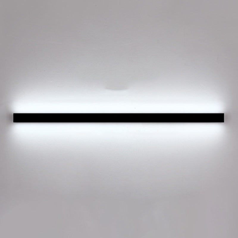 Estilo moderno Luces de apliques de pared lineal Metal 1 Ideas de iluminación de pared de luz