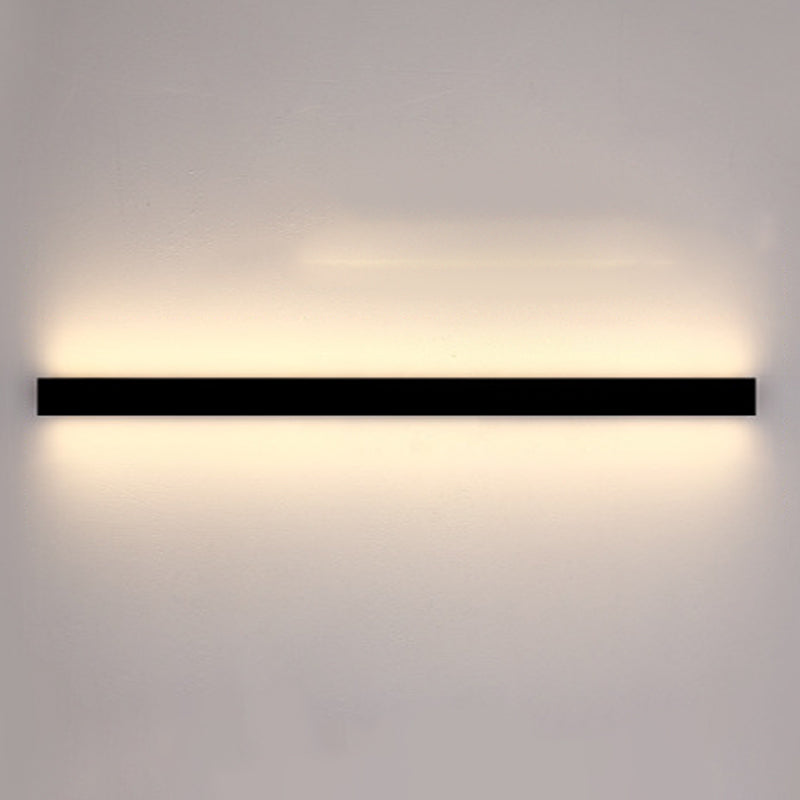 Estilo moderno Luces de apliques de pared lineal Metal 1 Ideas de iluminación de pared de luz