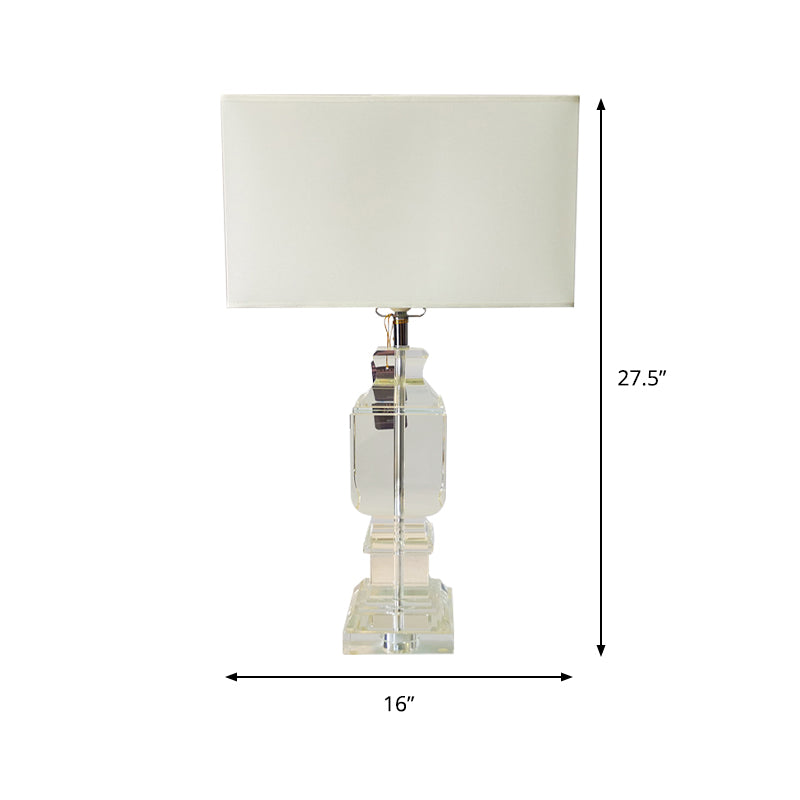 Rectangle moderne LAMPE DE TABLE DE Table