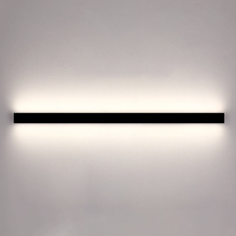 Estilo moderno Luces de apliques de pared lineal Metal 1 Ideas de iluminación de pared de luz