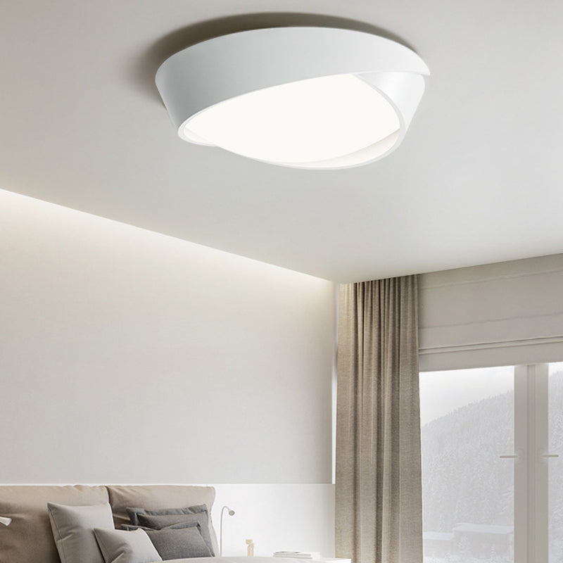 Moderne plafoniere da incasso in metallo con montaggio ad incasso con paralume in acrilico