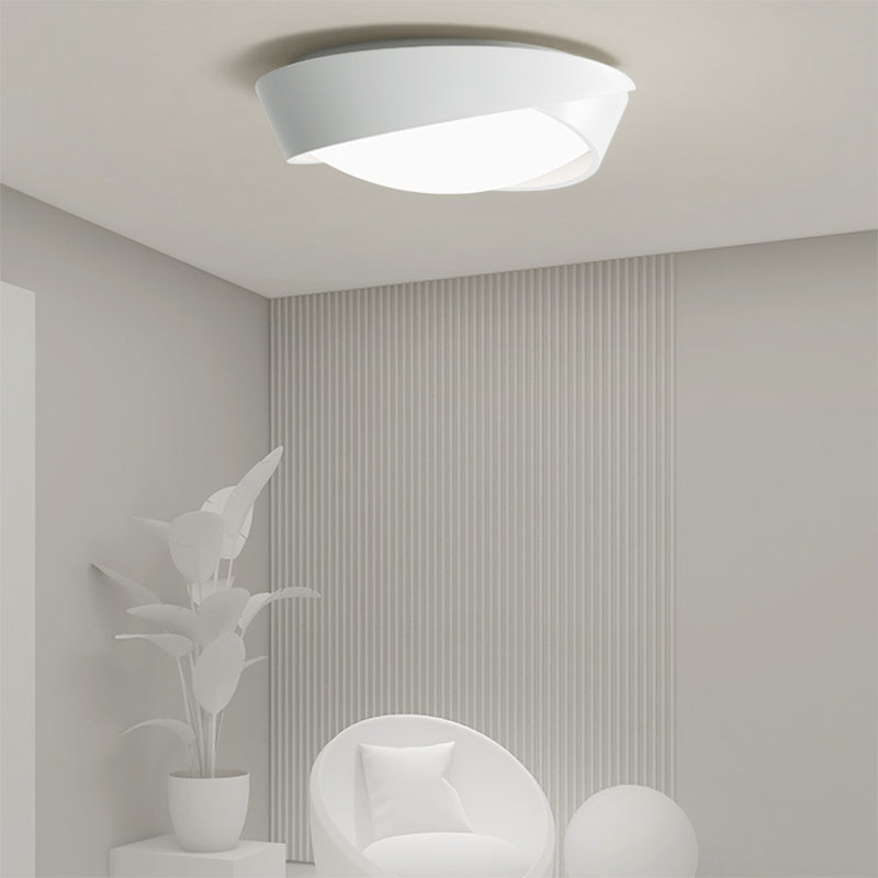 Moderne plafoniere da incasso in metallo con montaggio ad incasso con paralume in acrilico