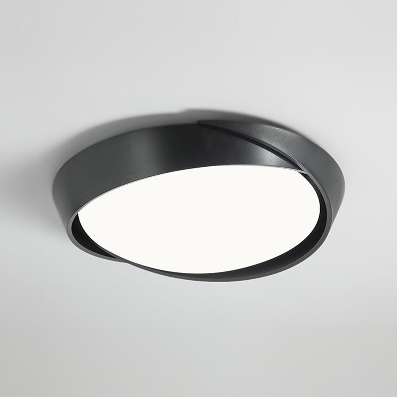 Moderne plafoniere da incasso in metallo con montaggio ad incasso con paralume in acrilico