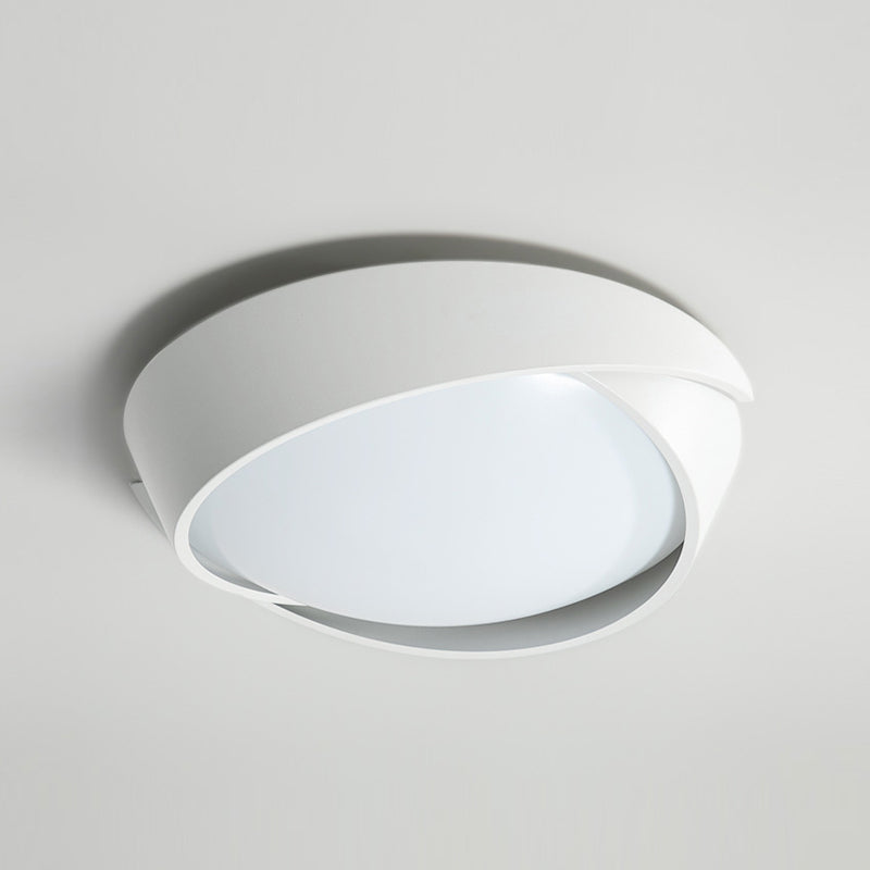 Moderne plafoniere da incasso in metallo con montaggio ad incasso con paralume in acrilico