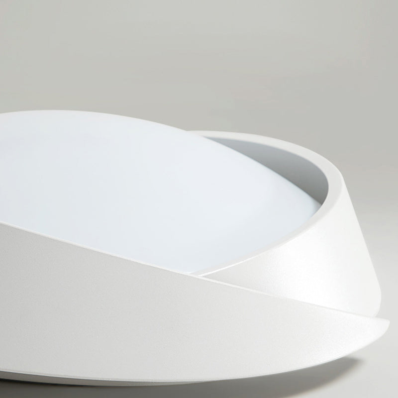 Moderne plafoniere da incasso in metallo con montaggio ad incasso con paralume in acrilico