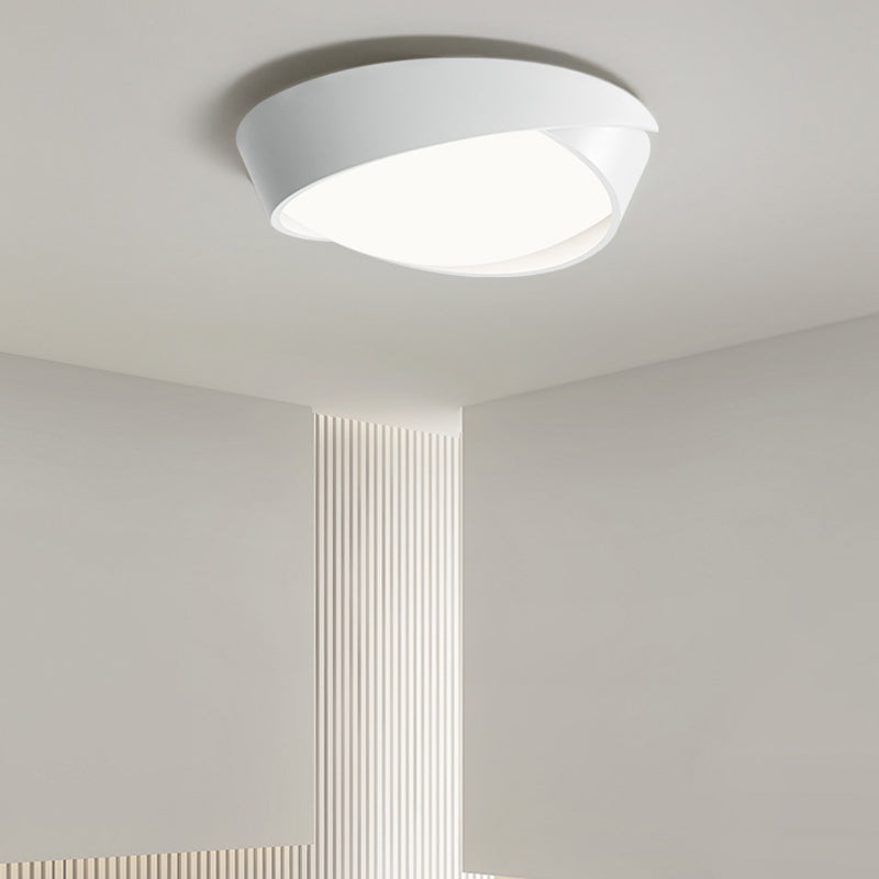 Moderne plafoniere da incasso in metallo con montaggio ad incasso con paralume in acrilico