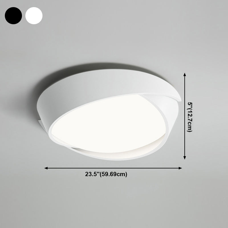 Moderne plafoniere da incasso in metallo con montaggio ad incasso con paralume in acrilico