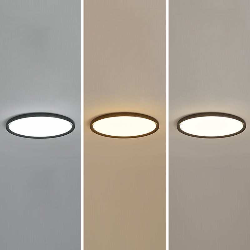Simplicity Flush Mount Fixture with Acrylic Shade LED Flush Ceiling Light Fixtures
