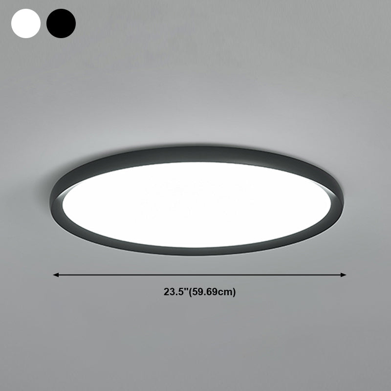 Simplicity Flush Mount Fixture with Acrylic Shade LED Flush Ceiling Light Fixtures