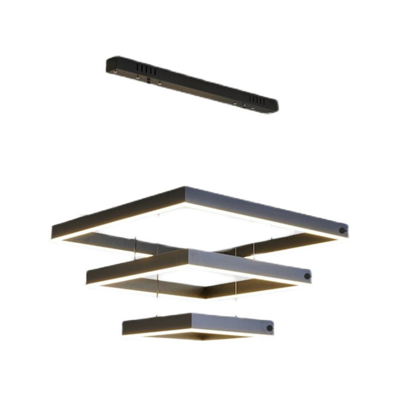 Modern Chandelier Light Fixtures Multi-Tier Hanging Pendant Lamps with Acrylic Shade