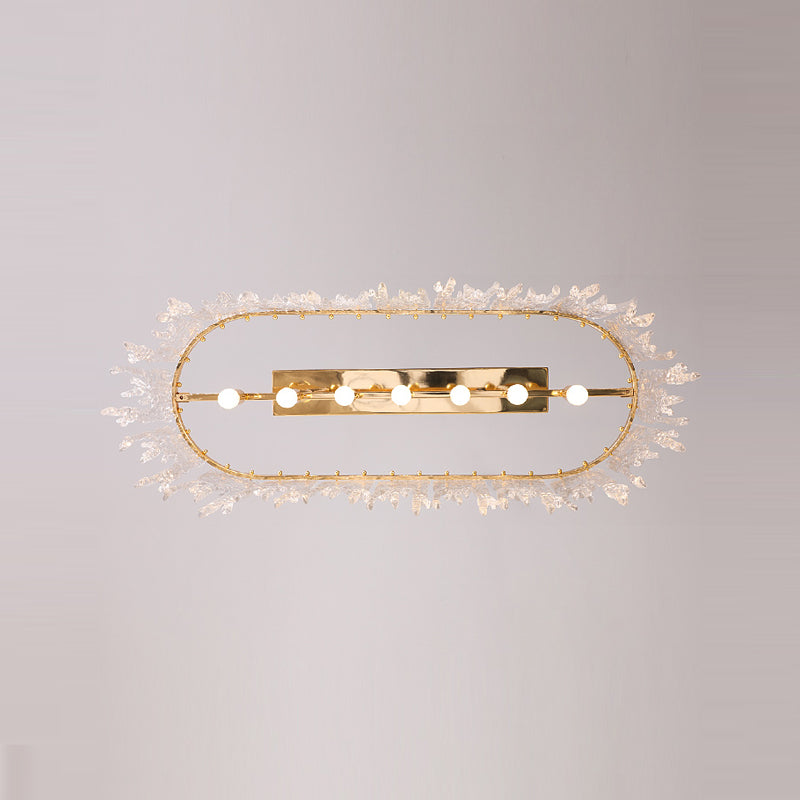 Icicle Shaped Glass Island Chandelier Lights Modern Living Room Hanging Pendant Lights