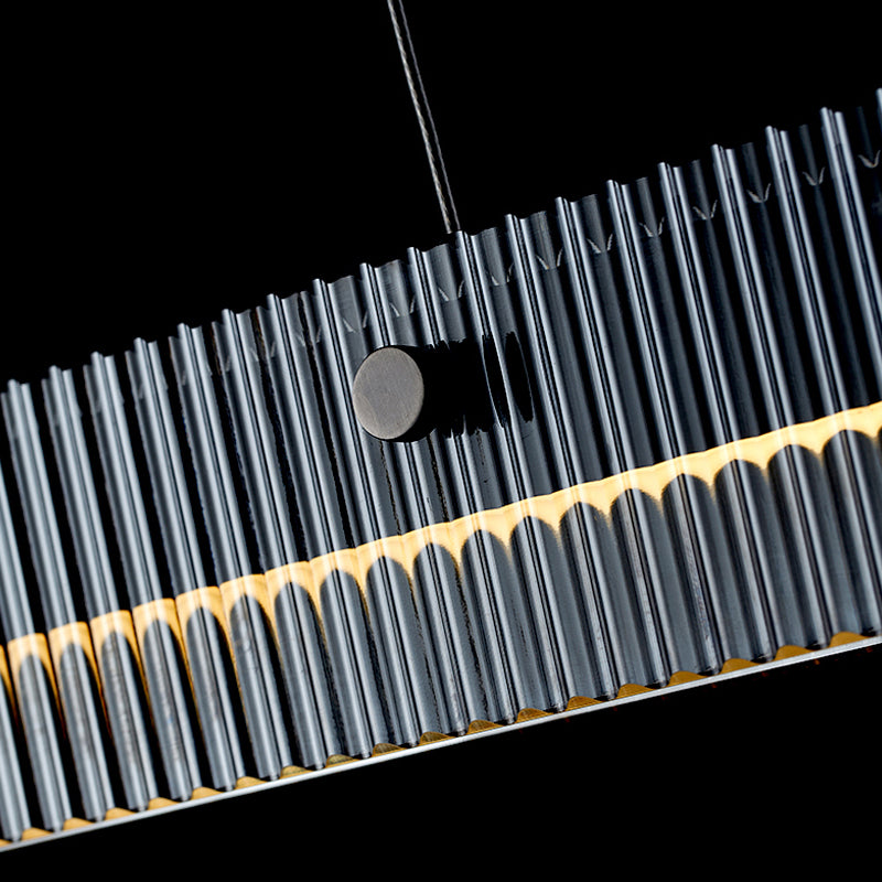 1-Light Island Ceiling Light Modern Style Rectangular Shape Glass Pendant Lighting