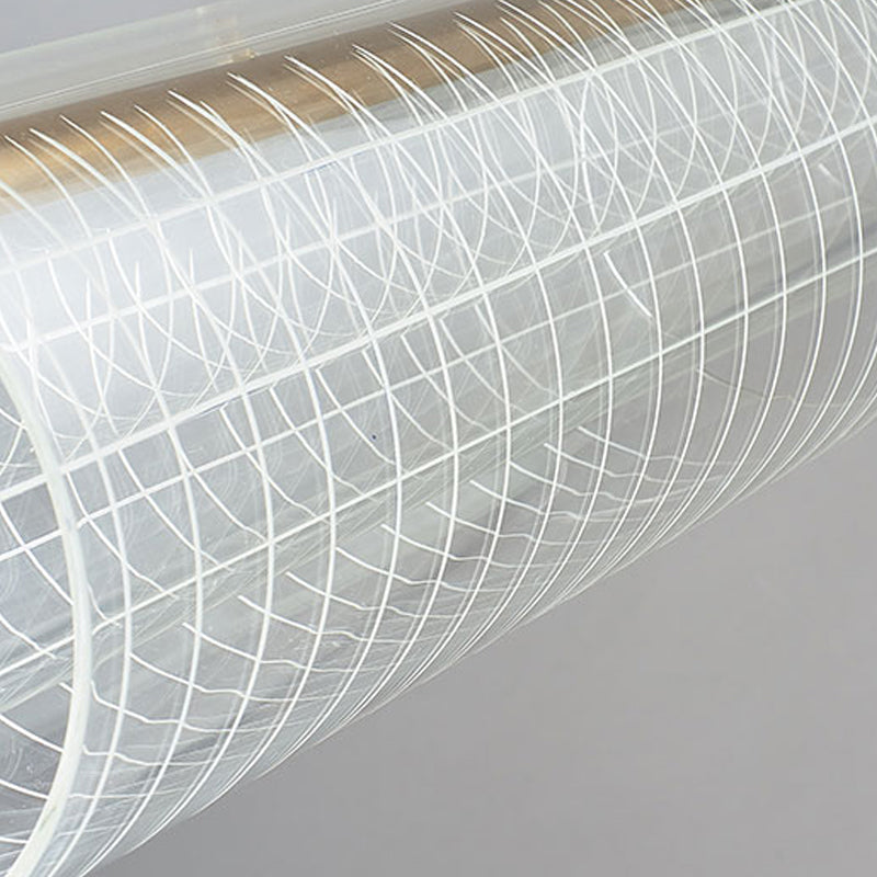 Modern Simple Glass Island Pendant 1 Light Island Light in Gold for Restaurant