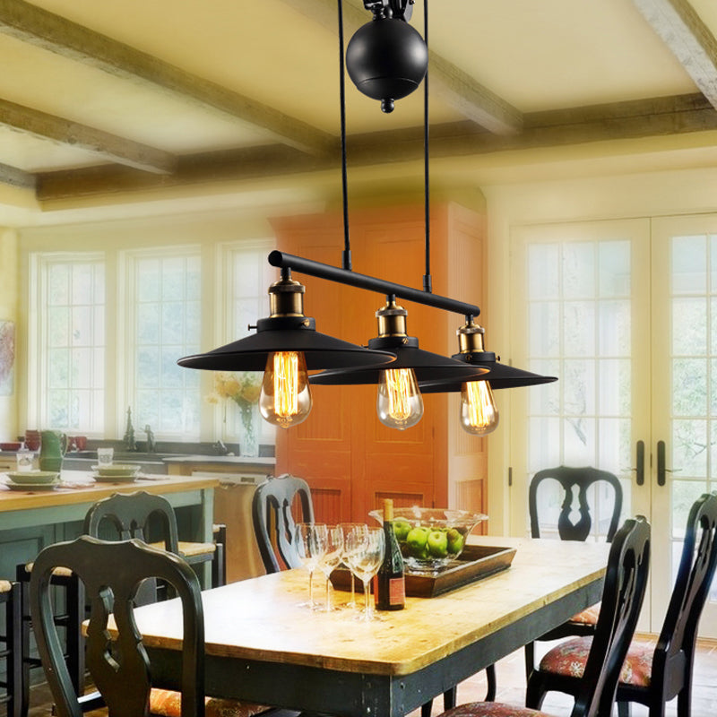 American Industrial Style Pendant Light Vintage Hanging Light for Bar Living Room