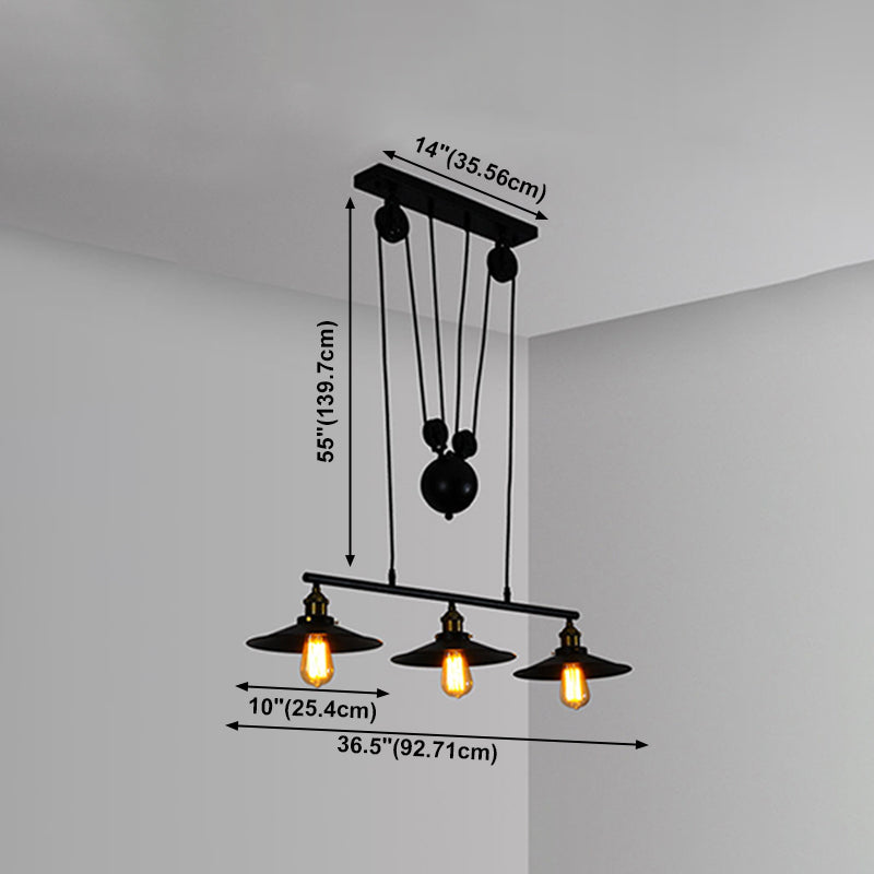 American Industrial Style Pendant Light Vintage Hanging Light for Bar Living Room