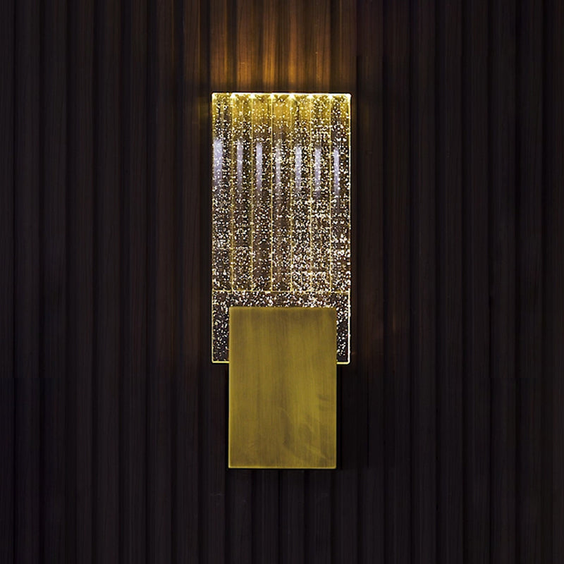Postmodern Crystal Wall Sconce Golden Wall Mounted Lights Fixture for Bedroom