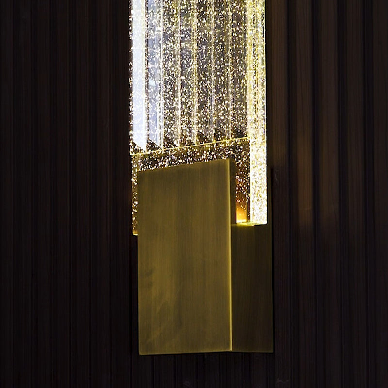 Postmodern Crystal Wall Sconce Golden Wall Mounted Lights Fixture for Bedroom