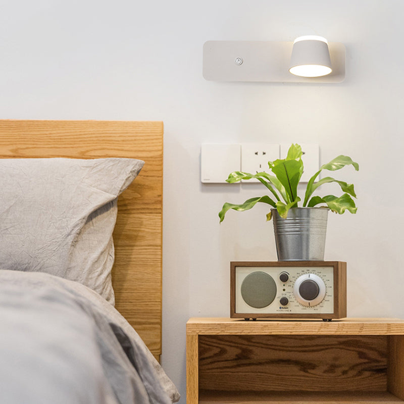 Sitting Room Minimalism Wall Sconce Modern Metal Rotating Wall Mounted Light Fixture