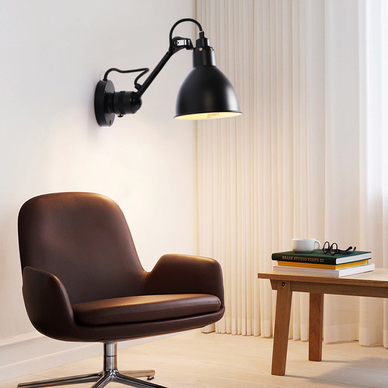 Modern Colorful Adjustable Wall Sconce One Blub Metal Wall Mounted Light Fixture