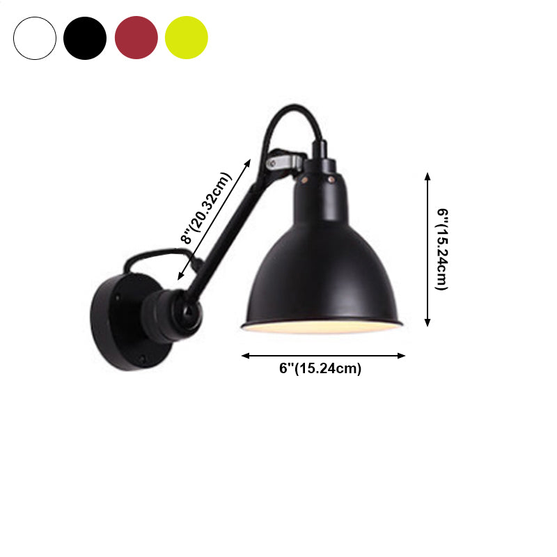 Modern Colorful Adjustable Wall Sconce One Blub Metal Wall Mounted Light Fixture