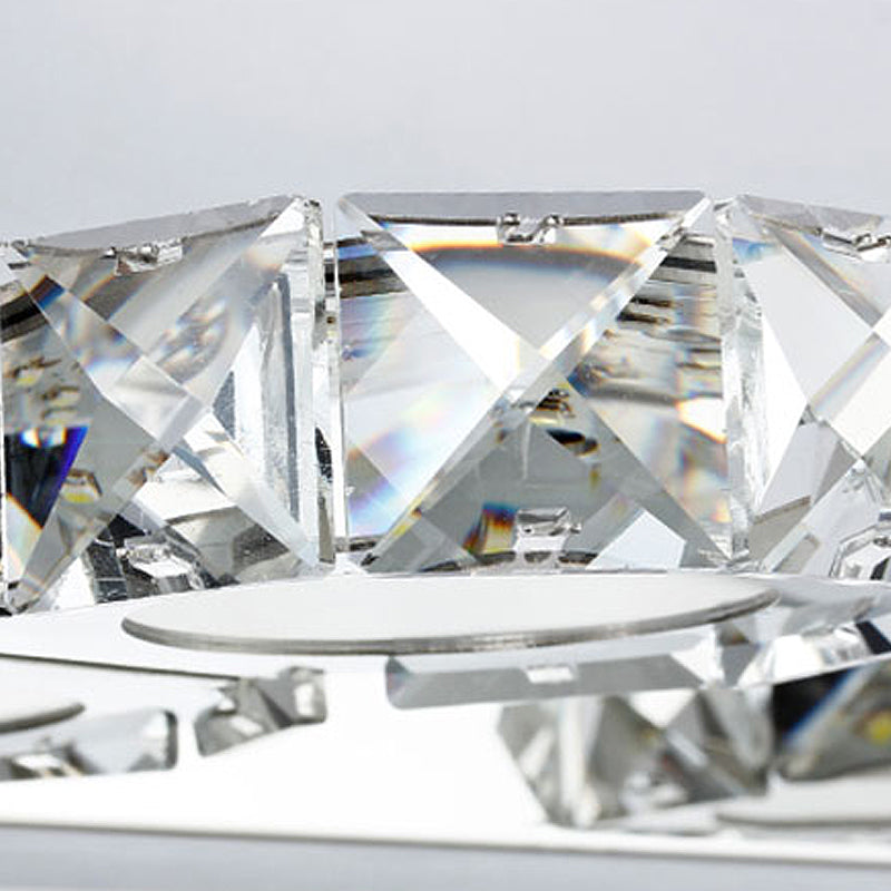 Miroir de maquillage en cristal moderne clair