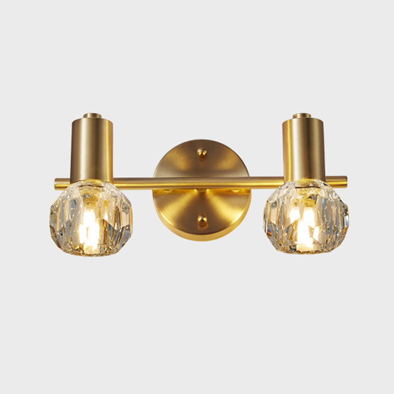 Modern Crystal Makeup Mirror Light Bathroom Simple Style Mirror Lamp Fixture