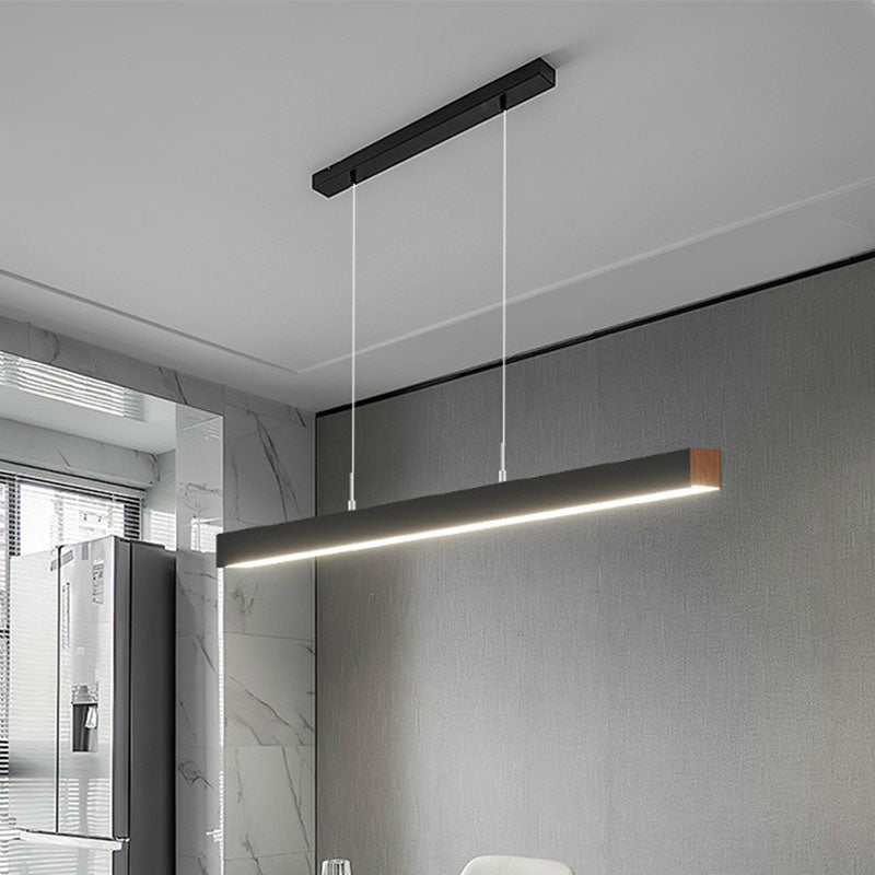 Modern Style LED Ceiling Chandelier Nordic Dining Room Long Linear Pendant Light