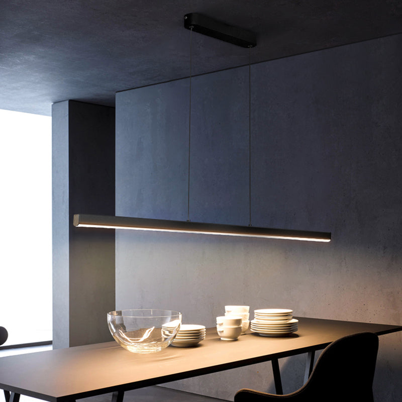 Modern Style LED Ceiling Chandelier Nordic Dining Room Long Linear Pendant Light