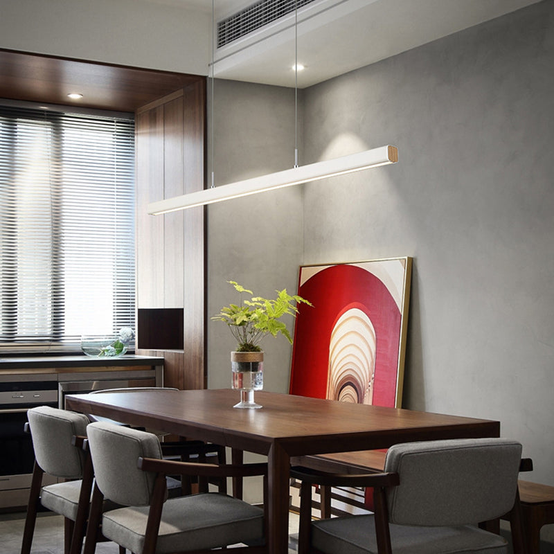 Modern Style LED Ceiling Chandelier Nordic Dining Room Long Linear Pendant Light