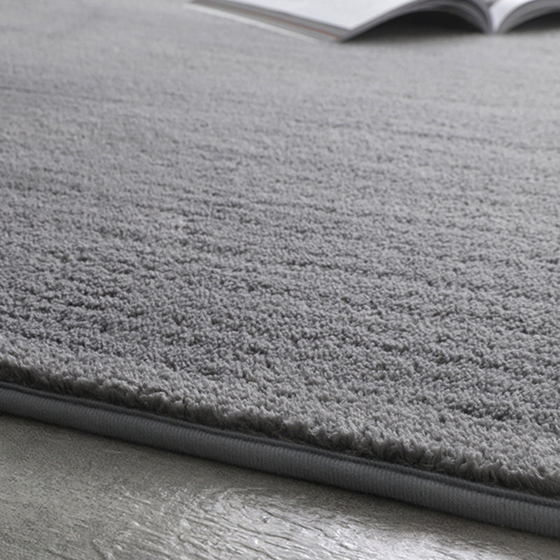 Funky effen shag tapijt polyester indoor tapijt niet-slip achterste ruggebied tapijt voor woonkamer