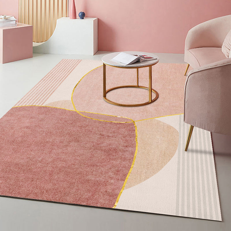 Tapis de couleur de contrat violet Tapis de couleur de couleur mélangée Tapis de support sans glissement pour décoration domestique