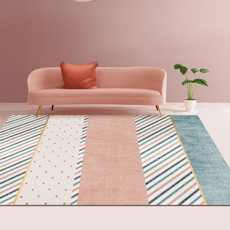 Tapis de couleur de contrat violet Tapis de couleur de couleur mélangée Tapis de support sans glissement pour décoration domestique